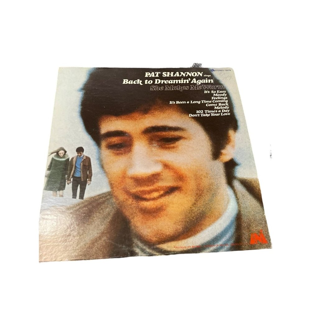 Vintage vinyl record Uni back to dreamin she makes me warm Pat Shannon